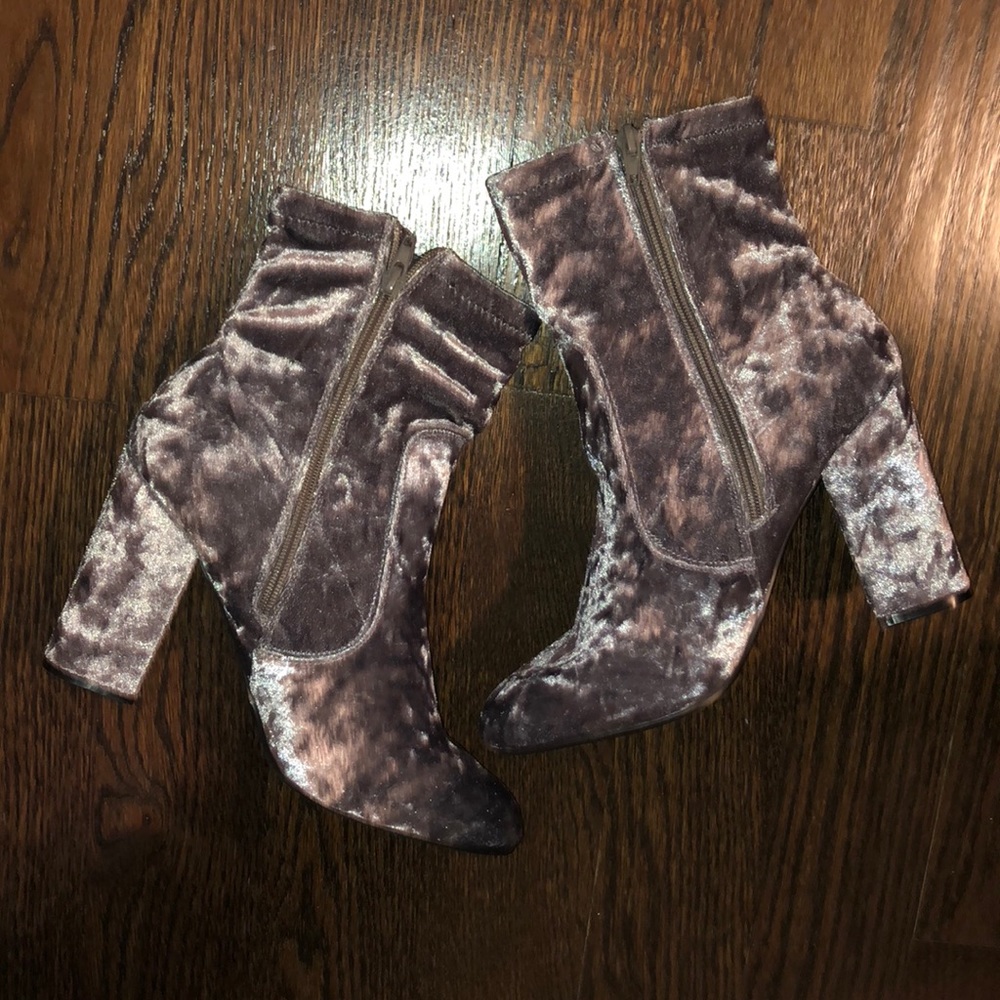 Gray boots